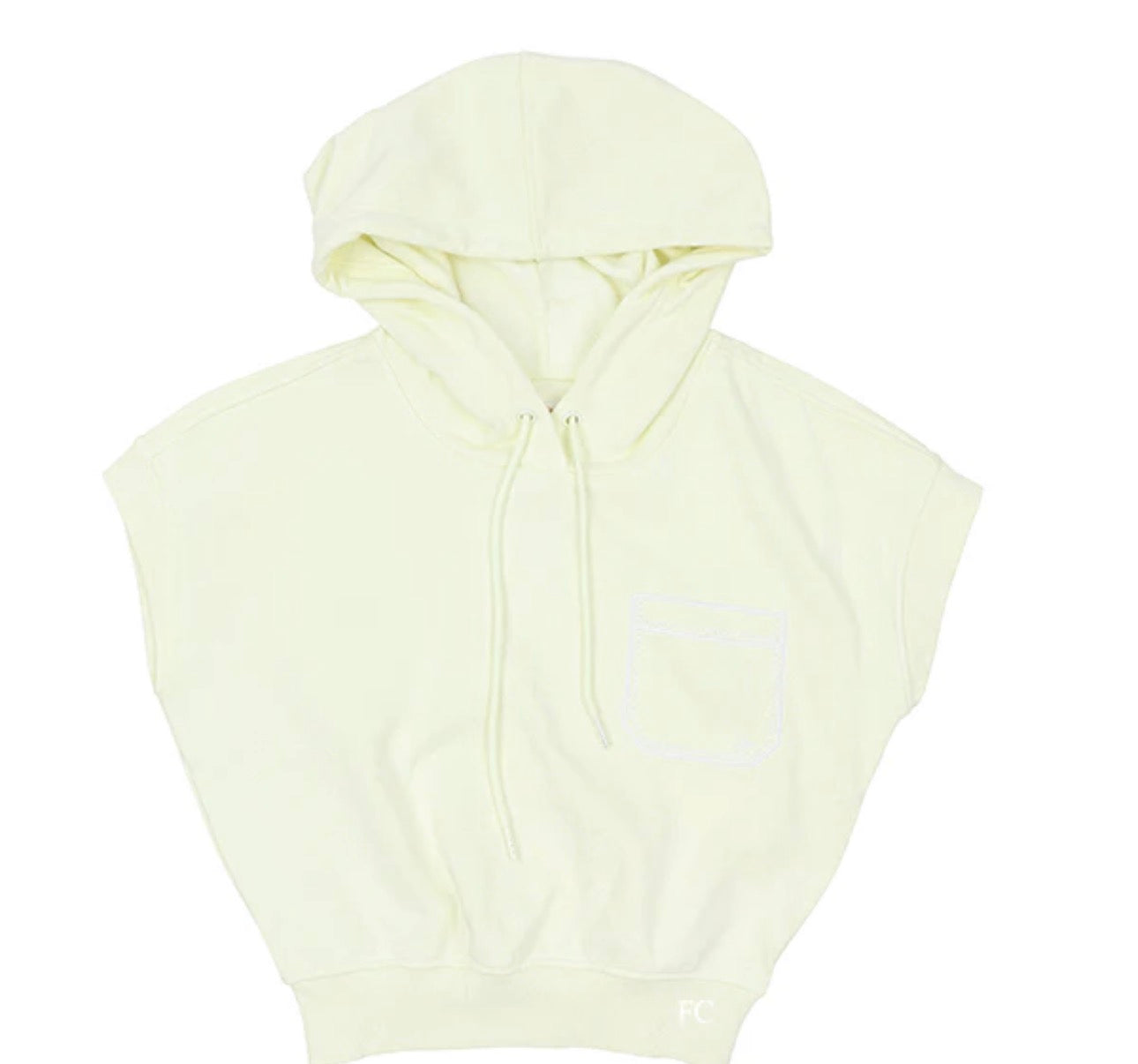 Cora yellow hooded vest SS26