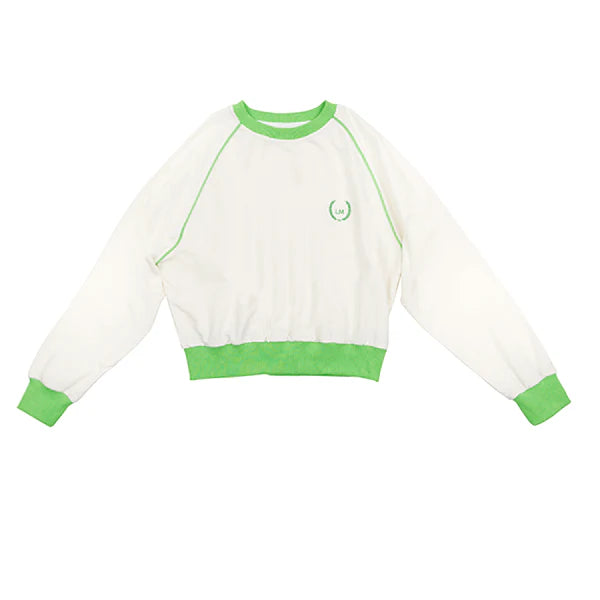 Wren logo lime sweatshirt SS25