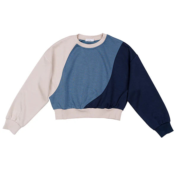 Thea mixed blue wave sweatshirt FW25