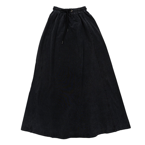 Fia distressed black skirt FW25
