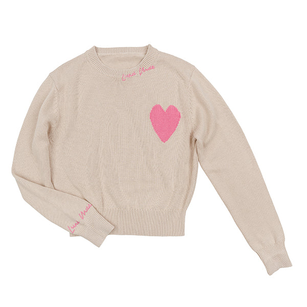 Eden heart oat sweater FW25