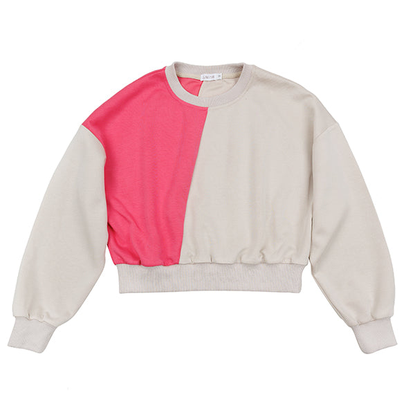Iris bubblegum two tone sweatshirt FW25