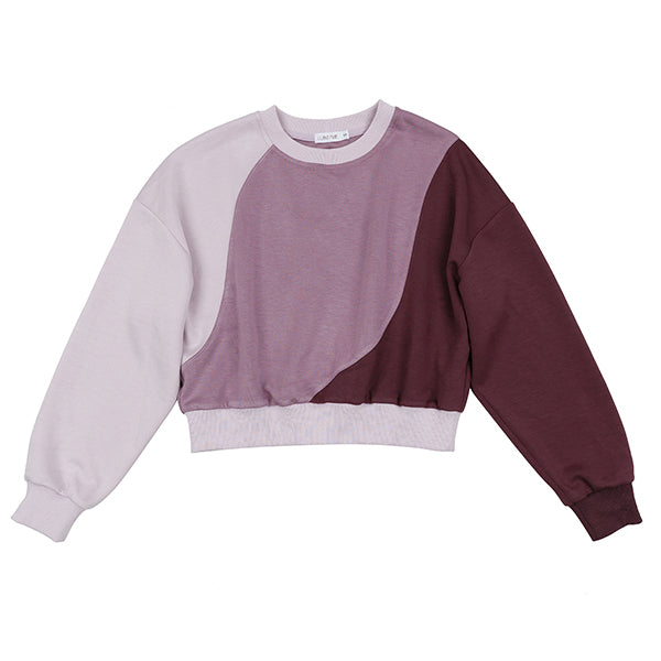 Thea mixed plum wave sweatshirt FW25