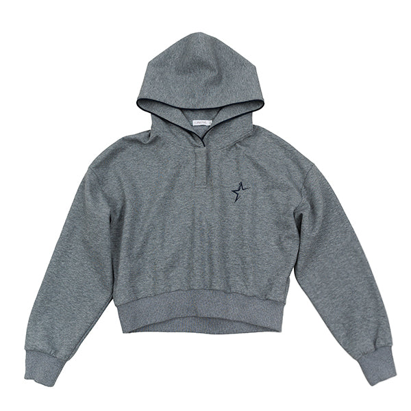 Gwen charcoal piped hoodie FW25