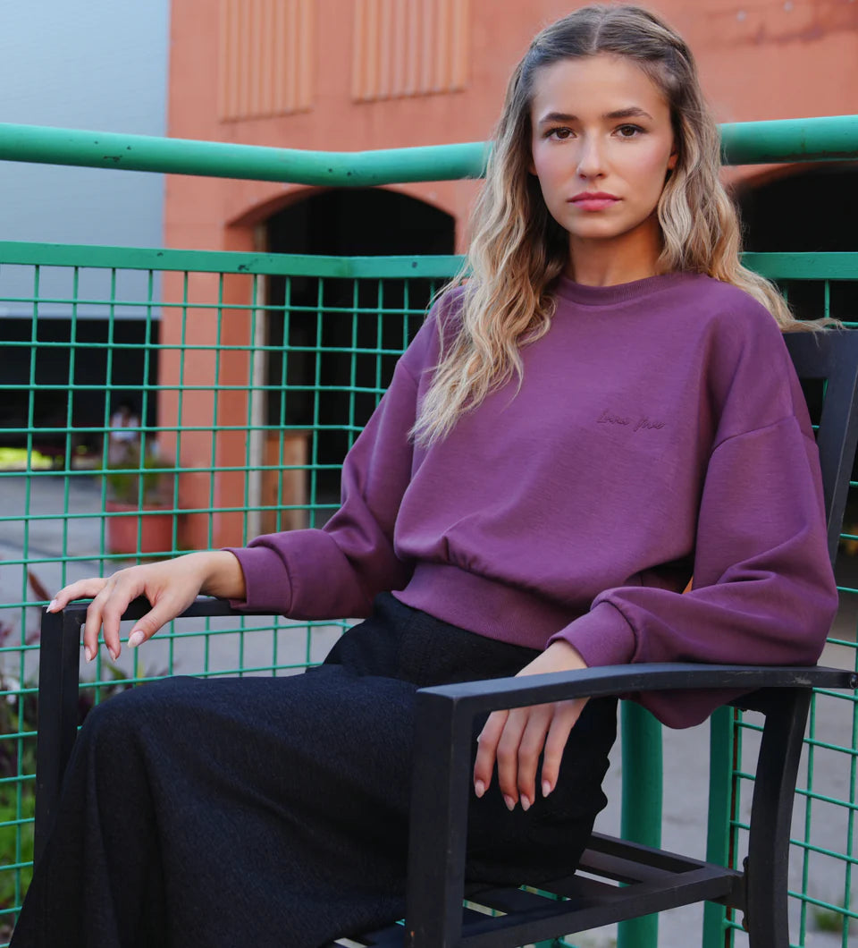 Sage plum sweatshirt FW25