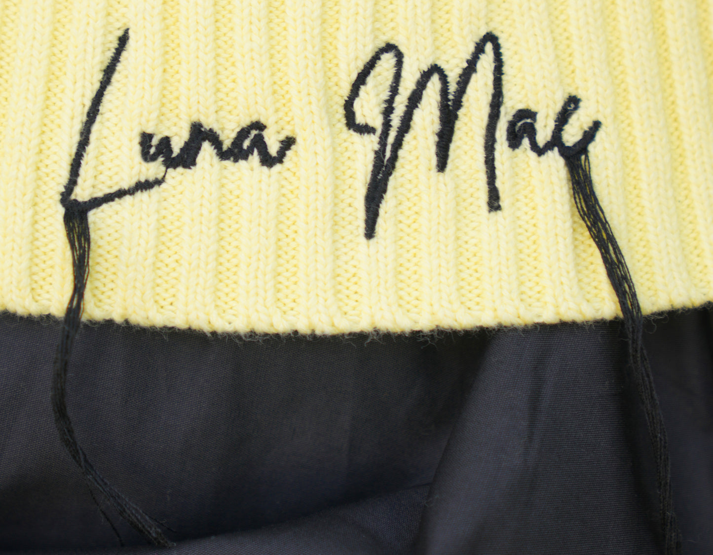 Joan yellow striped knit top SS26