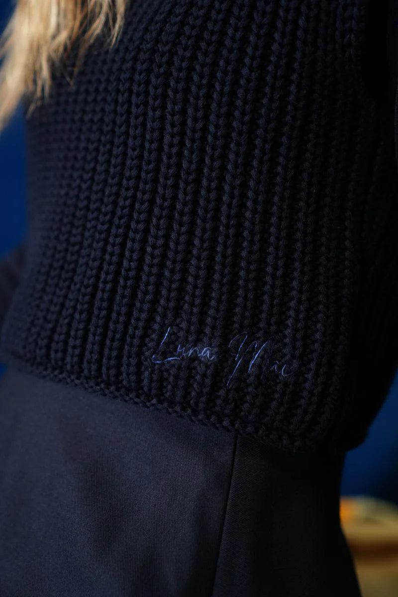Elle midnight chunky knit vest FW25