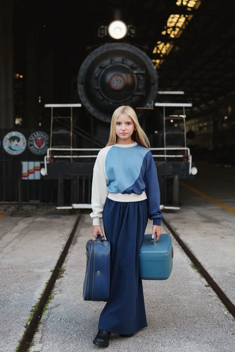 Leni navy skirt FW25