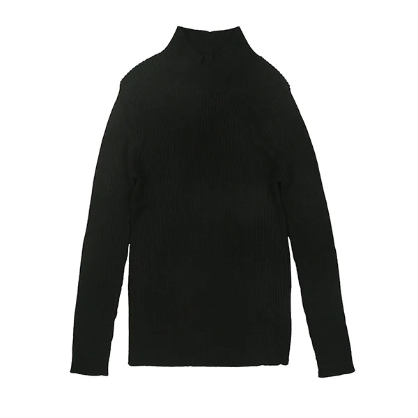 Black ribbed turtleneck