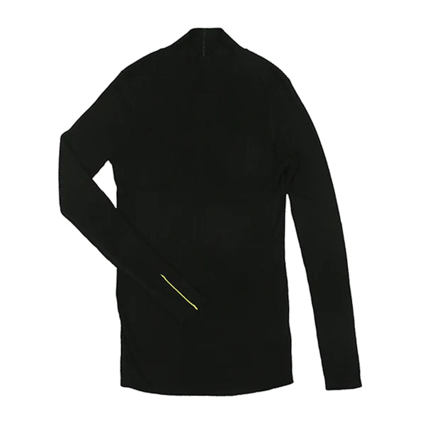 Neon stripe black turtleneck