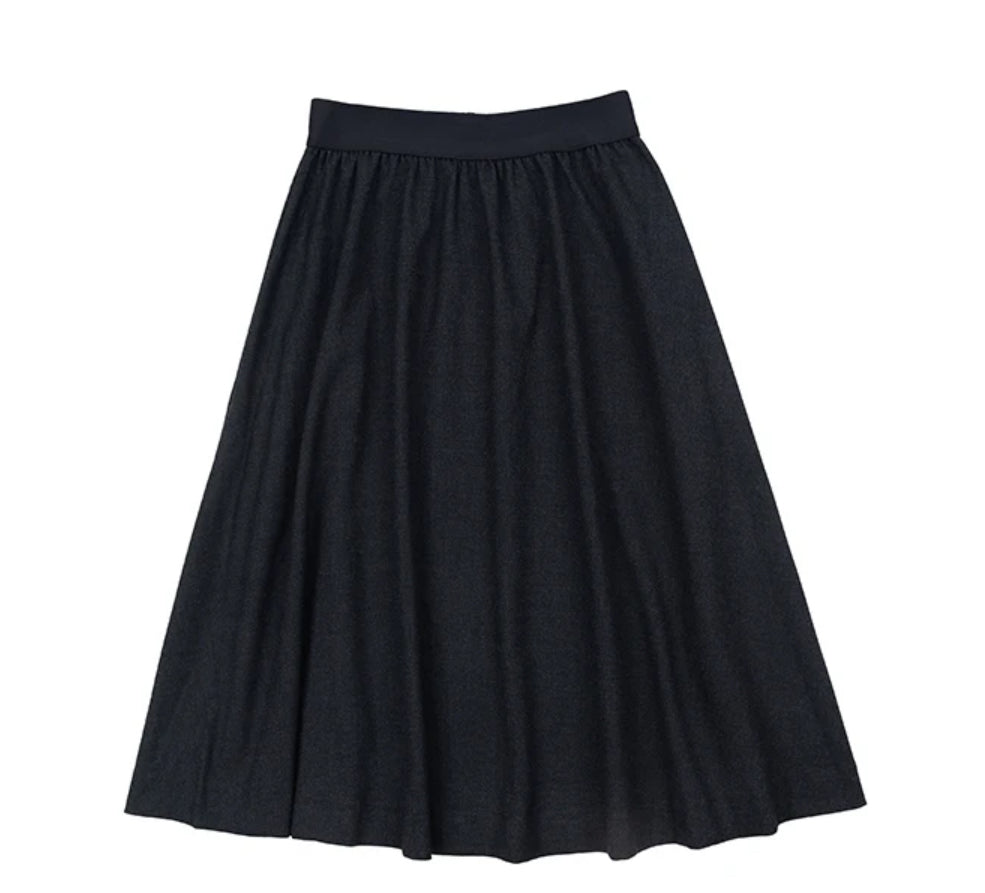 Lia charcoal short skirt FW24