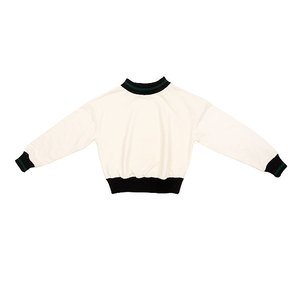 Bubble sweatshirt with mock collar FW24