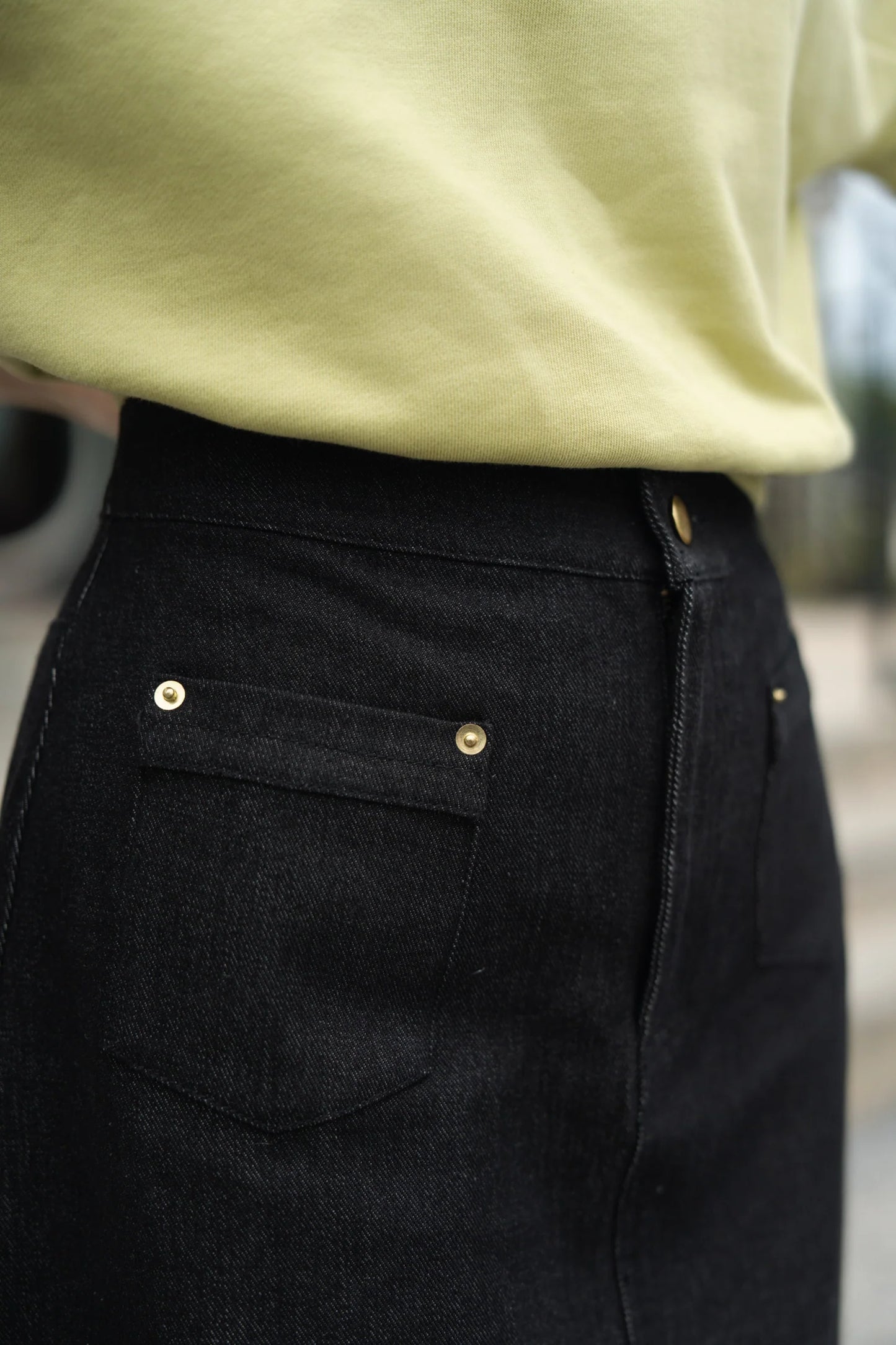 Kit Pocket Detail Grey/Black Skirt FW26