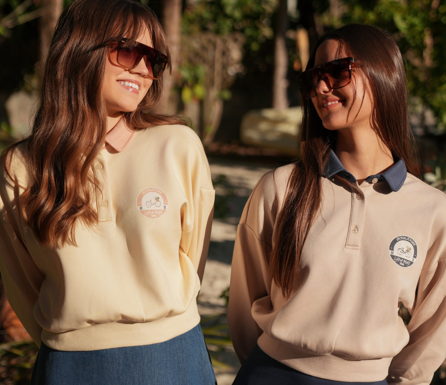 Raya pink collar logo sweatshirt SS26