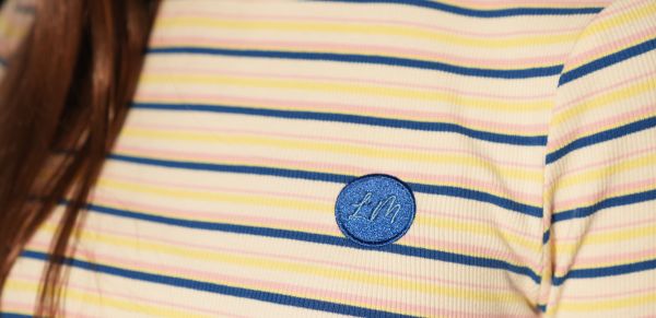 Ella yellow stripe tee SS26