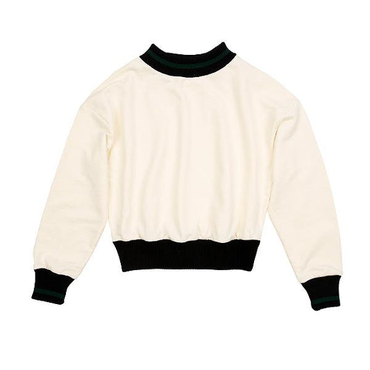 Bubble sweatshirt with mock collar FW24