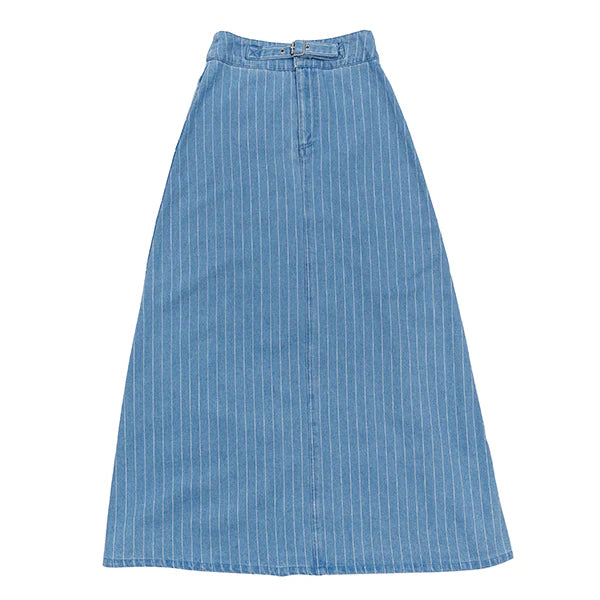 Hope light denim stripe skirt SS25