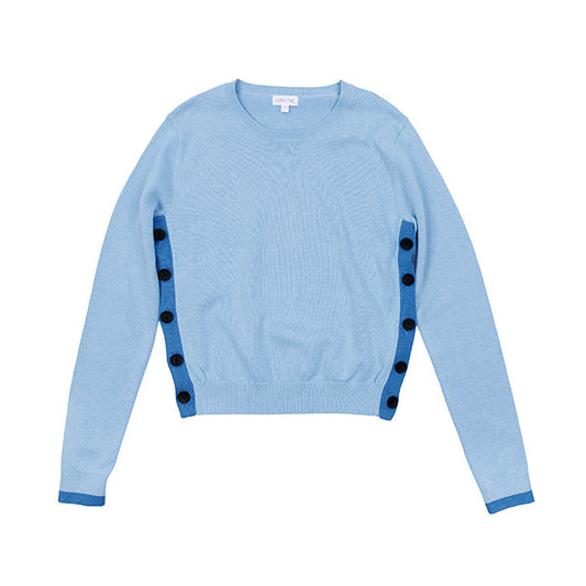 Kate true blue button sweater SS25