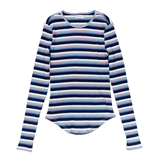 Ella midnight stripe tee SS25