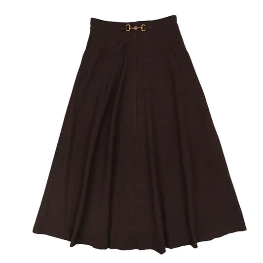 Ila Chocolate Buckle Skirt FW26