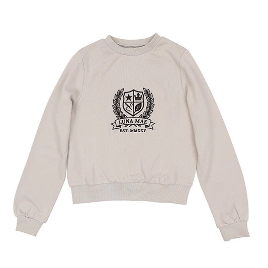 Zia stone emblem sweatshirt FW26