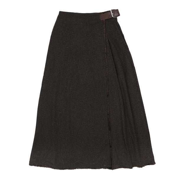 Tia Side Buckle Brown Skirt FW26