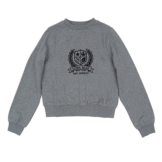 Zia grey emblem sweatshirt FW26