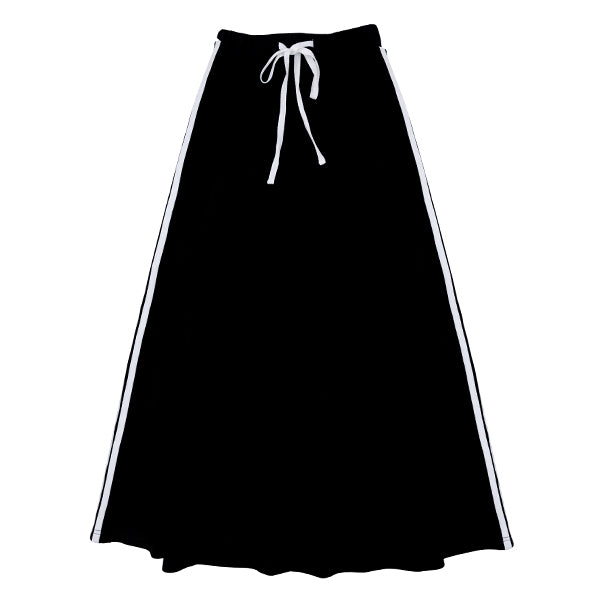 Varsity stripe black skirt SS26