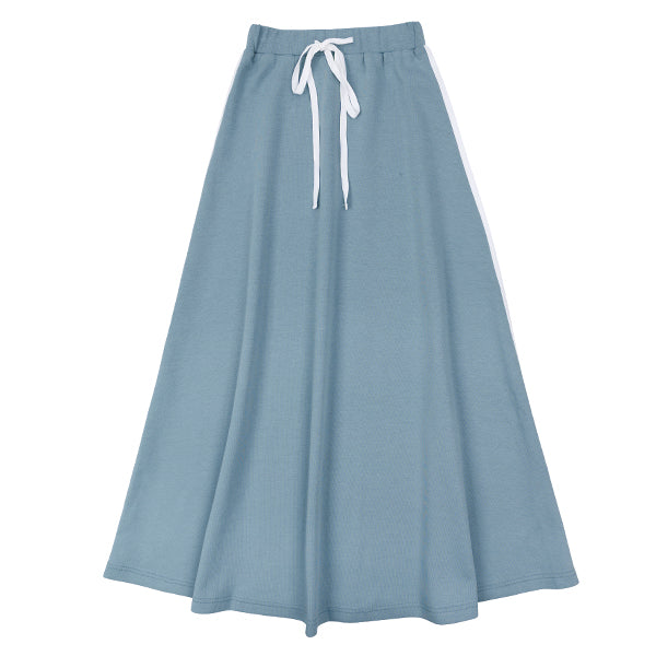 Varsity stripe seafoam skirt SS26