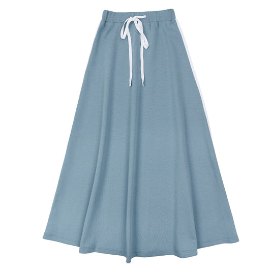 Varsity stripe seafoam skirt SS26