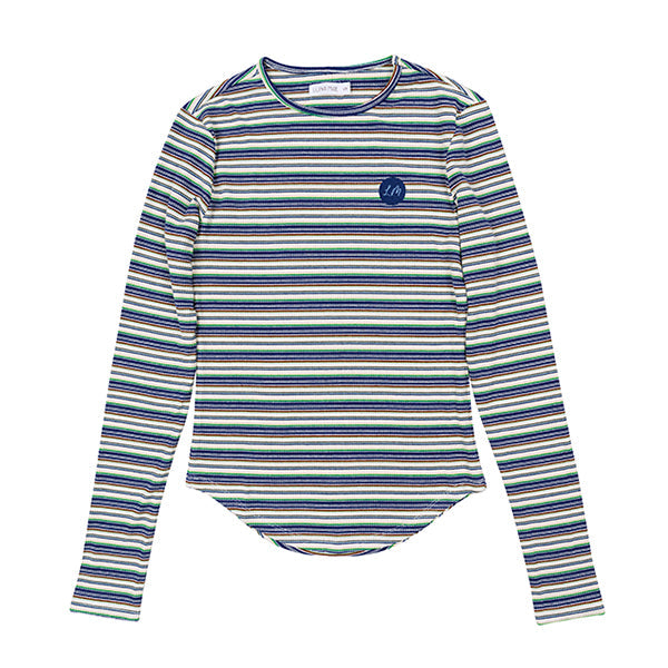 Ella navy stripe tee SS26