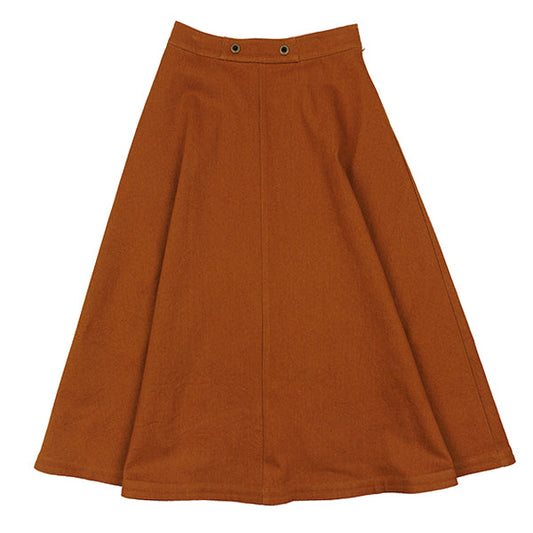 Amy cognac skirt SS26