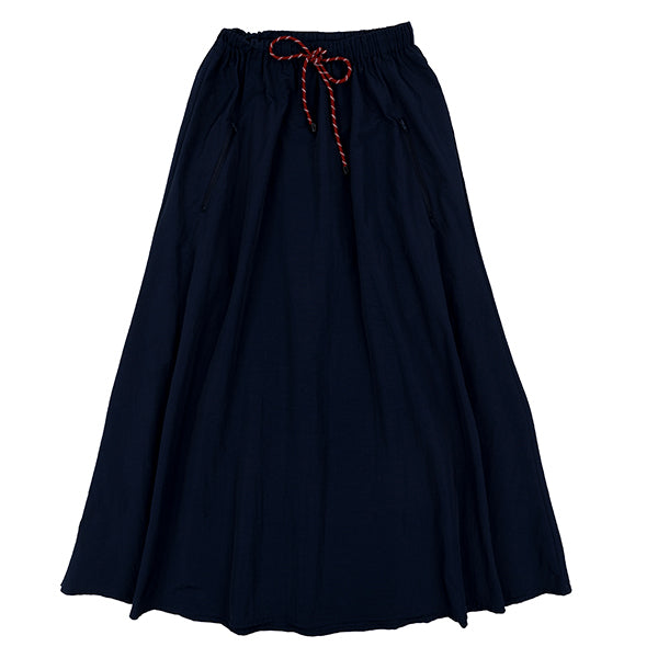 Clara navy drawstring skirt SS26