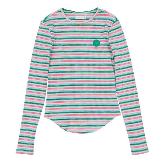 Ella watermelon stripe tee SS26