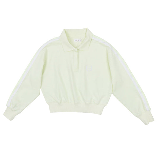 Nora collar yellow varsity sweatshirt SS26