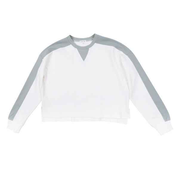 Lumi seafoam color block sweatshirt SS26
