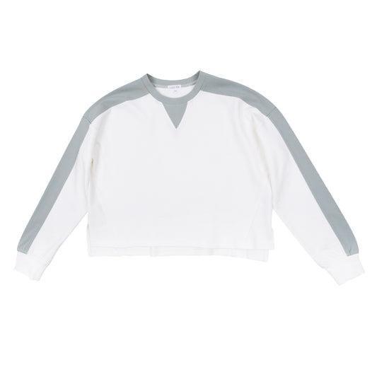 Lumi seafoam color block sweatshirt SS26