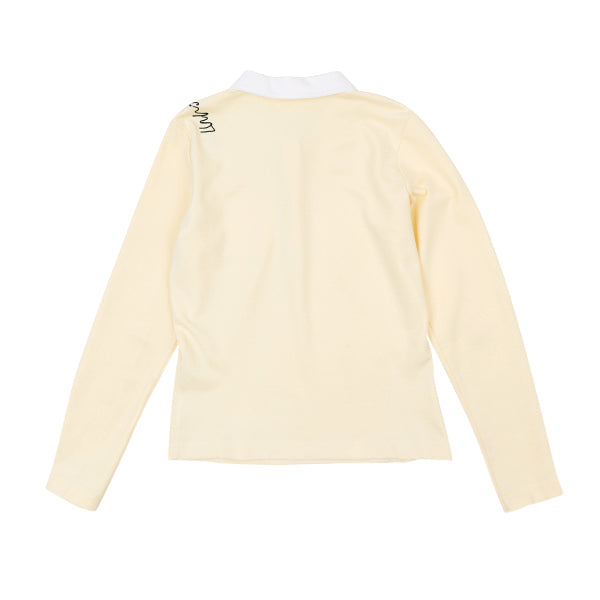 Zuri collar yellow polo SS26