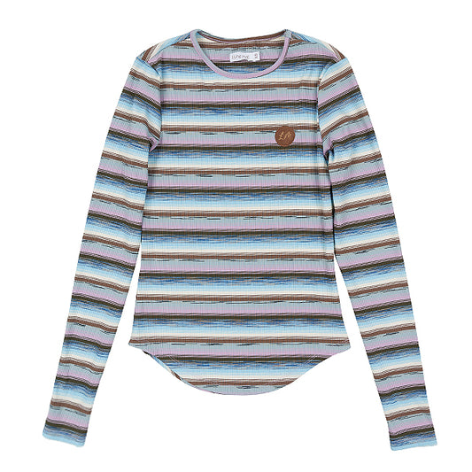 Ella lavender stripe tee SS26