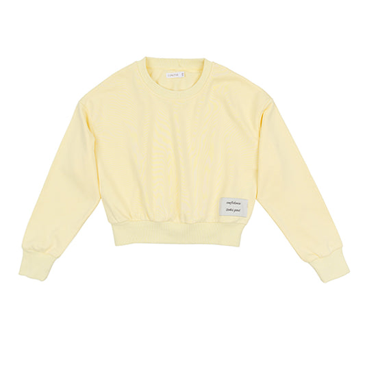 Lior patch yellow sweatshirt SS26
