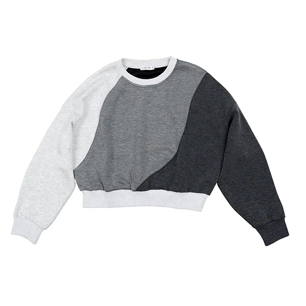Thea mixed grey wave sweatshirt FW25