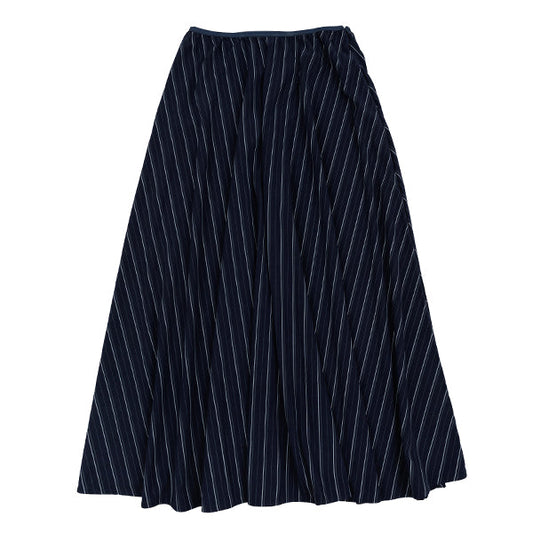Gigi navy stripe corduroy skirt FW25