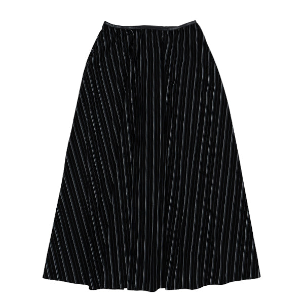 Gigi black stripe corduroy skirt FW25