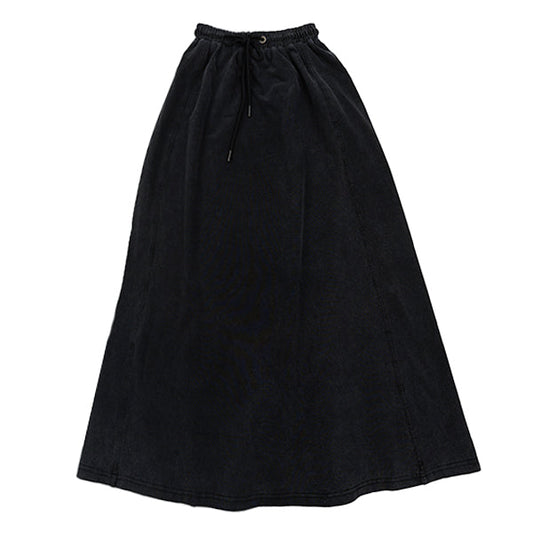 Fia distressed black skirt FW25