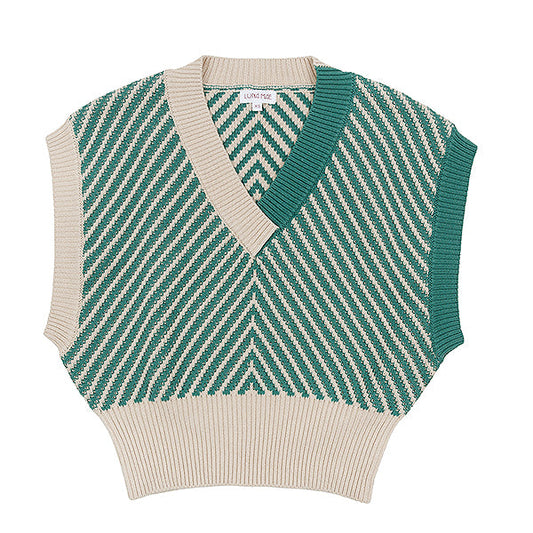 Lila forest two tone vest FW25