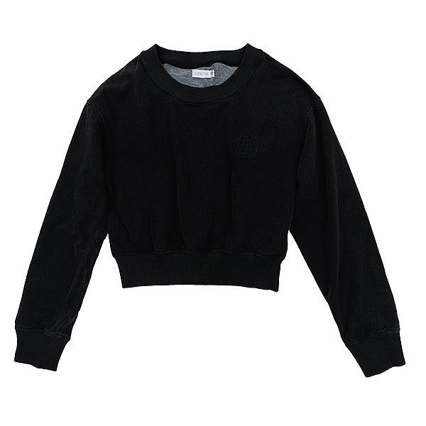Fia distressed black sweatshirt FW25