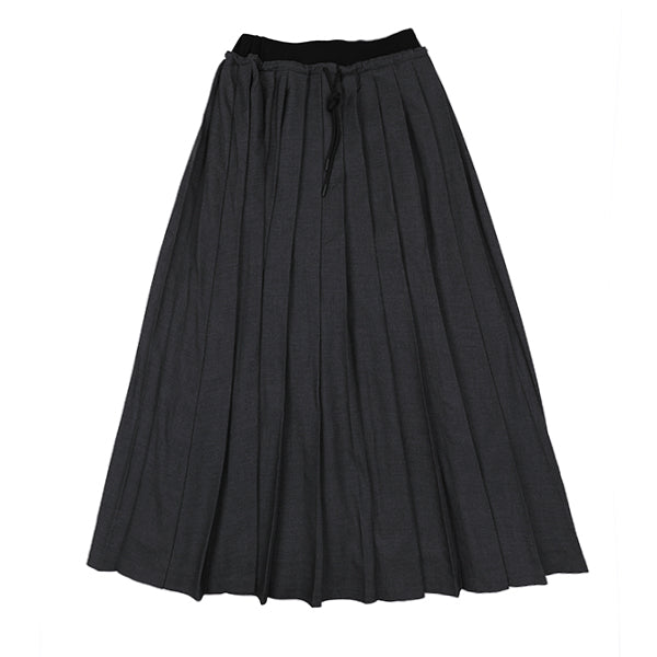 Ola pleated charcoal skirt FW26