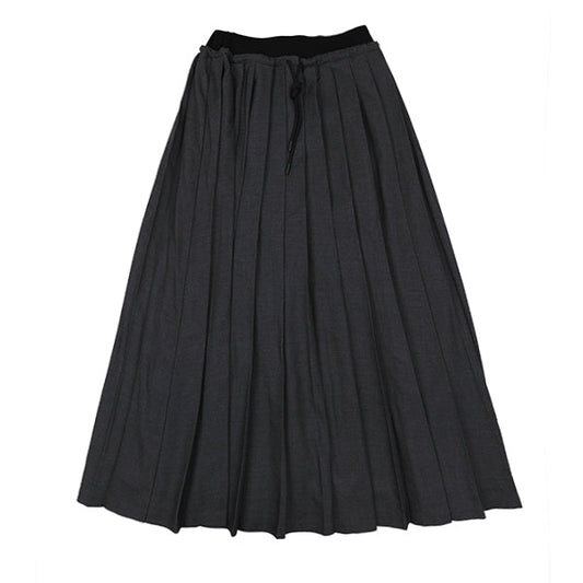Ola pleated charcoal skirt FW26