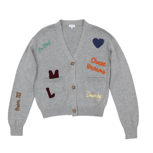 Kira grey detail cardigan FW26