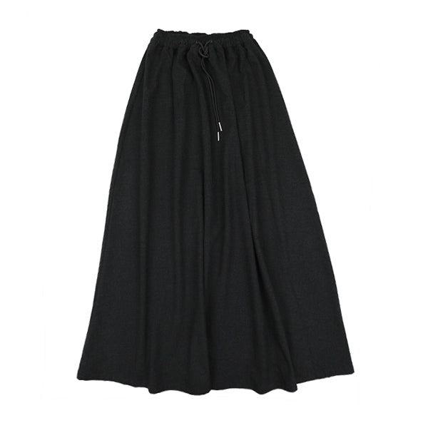 Dara drawstring charcoal skirt FW26